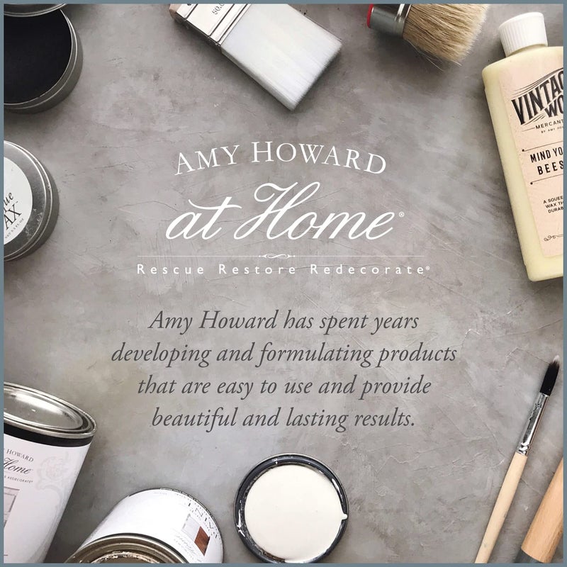 Amy Howard at Home - 1.5" Round Paint Brush - Great for Chalk Painting, Waxes, DIY Home Decor, and Furniture Restoration - Made with Natural Hog Hair Bristles